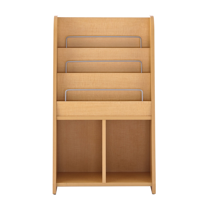 アール・エフ・ヤマカワ 木製マガジンラック2　ハイ ナチュラル RFMR2-NH 1台（ご注文単位1台）【直送品】