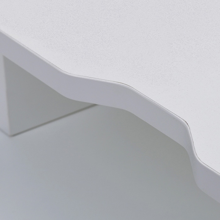 アール・エフ・ヤマカワ 机上PCラック2 W450×H120 ホワイト RFDR2-450WH 1台(ご注文単位10台)【直送品】