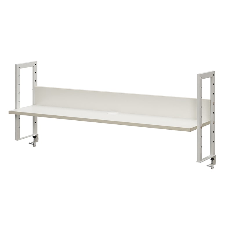 アール・エフ・ヤマカワ ワーキングデスク　上置棚　W1200 ホワイト GZUSR-1200WH 1台（ご注文単位1台）【直送品】