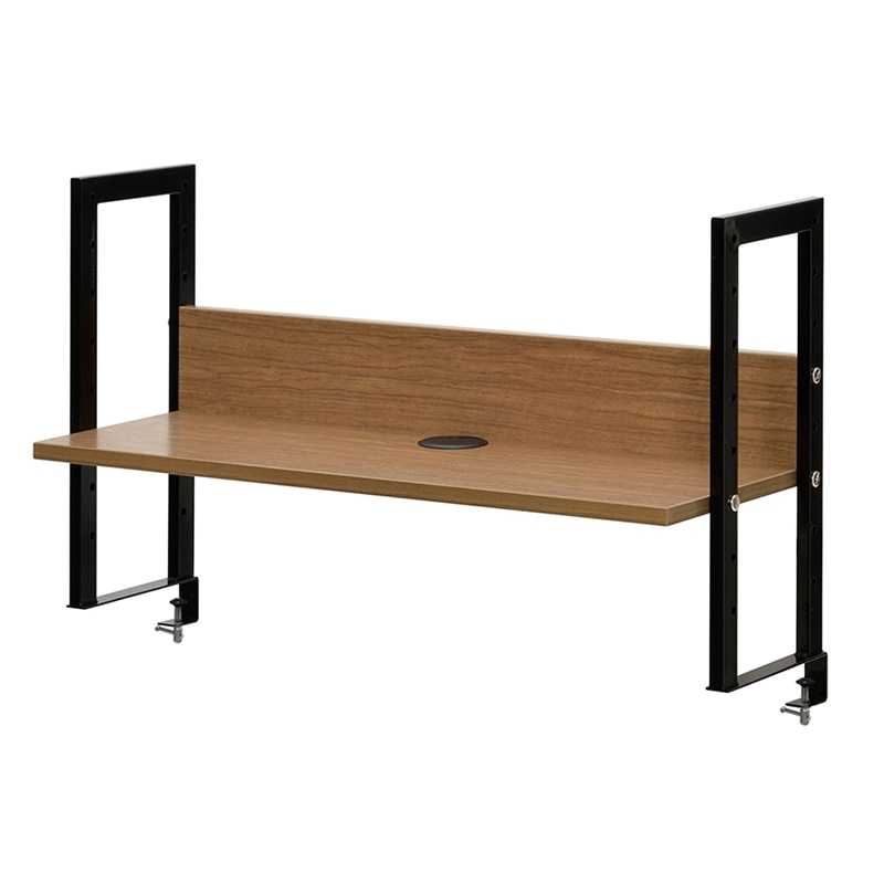 アール・エフ・ヤマカワ ワーキングデスク　上置棚　W800 ウォルナット GZUSR-800DM 1台（ご注文単位1台）【直送品】