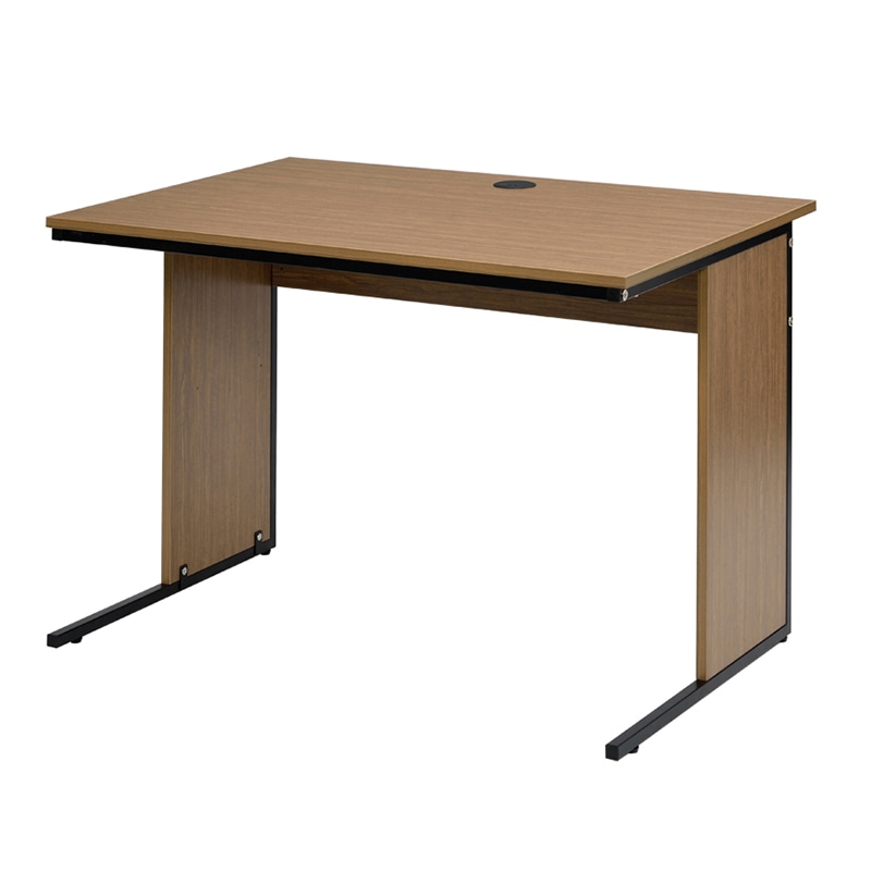 アール・エフ・ヤマカワ ワーキングデスク　W1000×D700 ウォルナット GZWD-1070DM 1台（ご注文単位1台）【直送品】