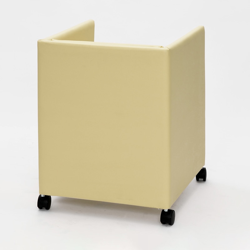 アール・エフ・ヤマカワ キャスター付き　応接チェア アイボリー RFC-FPRPIV 1台（ご注文単位1台）【直送品】