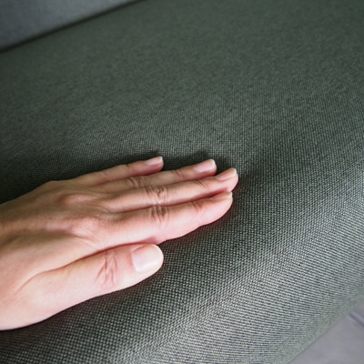 アール・エフ・ヤマカワ スクエアソファ ファブリック 2人掛け グリーン GZSSF-F2PGN 1台(ご注文単位1台)【直送品】