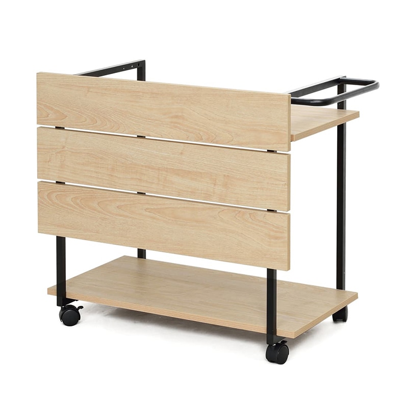 アール・エフ・ヤマカワ カフェステーション ワゴン ナチュラル RFCFWG-8044NA 1台(ご注文単位1台)【直送品】