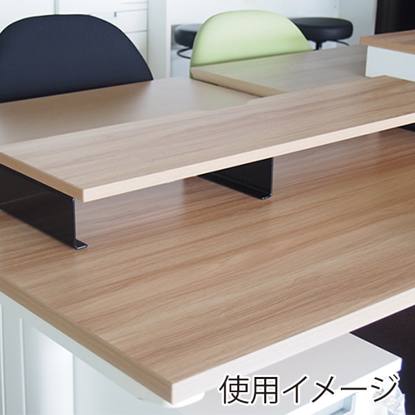 アール・エフ・ヤマカワ スチール脚机上台 W950 ナチュラル/ブラック脚 GZSLDR-950NA-BL 1台(ご注文単位10台)【直送品】