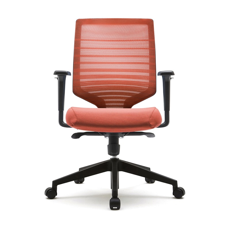 アール・エフ・ヤマカワ チェア T30 可動肘 オレンジ FHTN302RF014 1台(ご注文単位1台)【直送品】