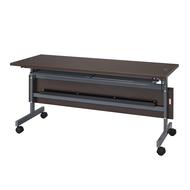 アール・エフ・ヤマカワ フォールディングテーブル4 配線機能付 幕板 W1500用 ダークブラウン SHFTL4-OP15DB 1台(ご注文単位1台)【直送品】