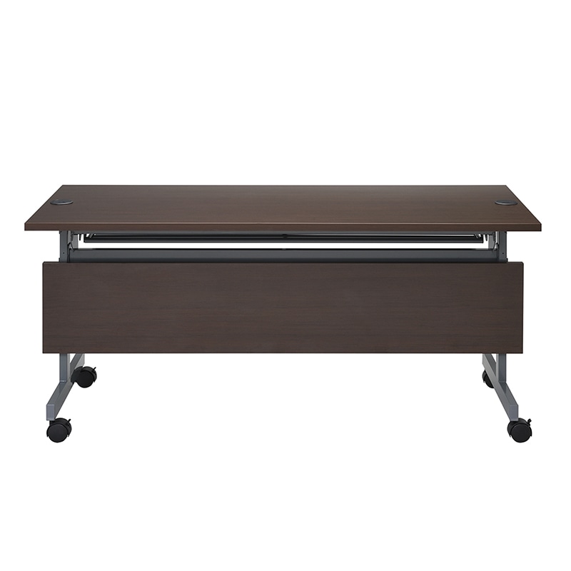アール・エフ・ヤマカワ フォールディングテーブル4 配線機能付 幕板 W1500用 ダークブラウン SHFTL4-OP15DB 1台(ご注文単位1台)【直送品】
