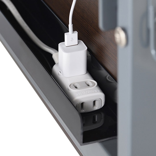 アール・エフ・ヤマカワ フォールディングテーブル4 配線機能付 幕板 W1500用 ダークブラウン SHFTL4-OP15DB 1台(ご注文単位1台)【直送品】