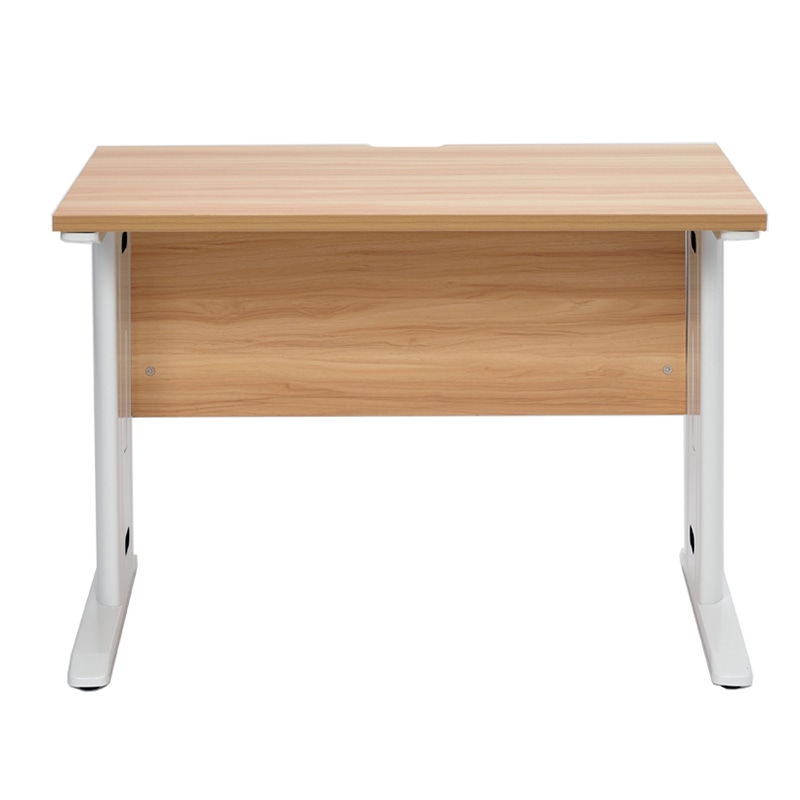 アール・エフ・ヤマカワ スチール脚デスク W1000×D600 ナチュラル/ホワイト脚 RFSLD-1060NA-WL 1台(ご注文単位1台)【直送品】