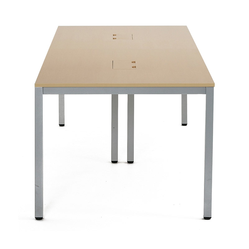 アール・エフ・ヤマカワ OAミーティングテーブル W1800 ナチュラル ATN-2190N-AF2 1台(ご注文単位1台)【直送品】