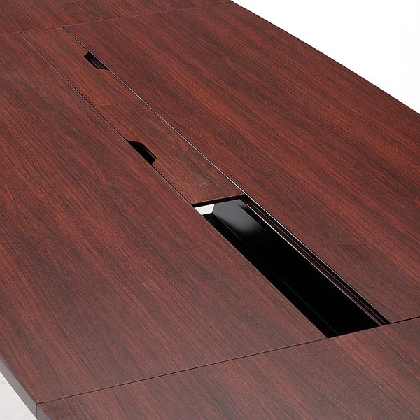 アール・エフ・ヤマカワ ユニット式会議テーブル　W3000 ダークローズ RFPC-201 1台（ご注文単位1台）【直送品】