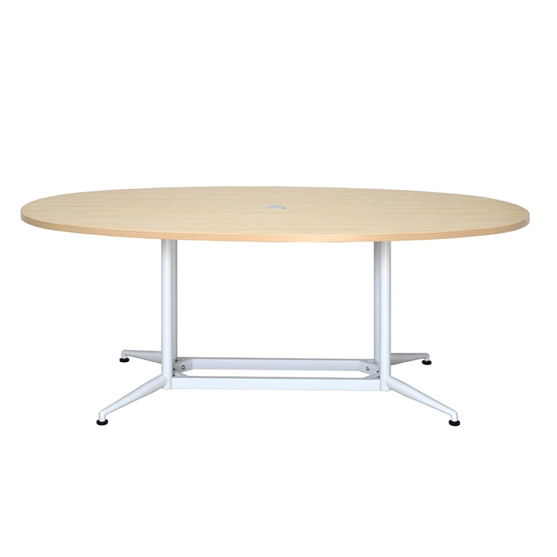 アール・エフ・ヤマカワ OAオーバルテーブル　W1800×D900 ナチュラル RFOVT-OA1890NA 1台（ご注文単位1台）【直送品】