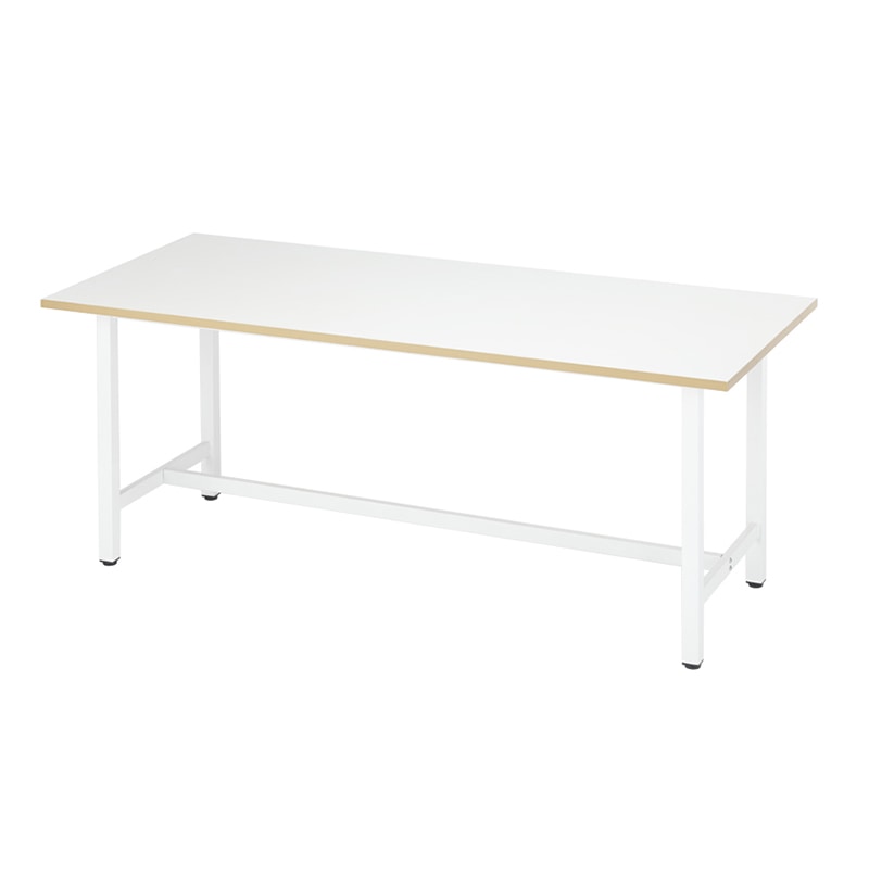 アール・エフ・ヤマカワ 作業台 W1800×W750 ホワイト RFSGD-1875 1台(ご注文単位1台)【直送品】