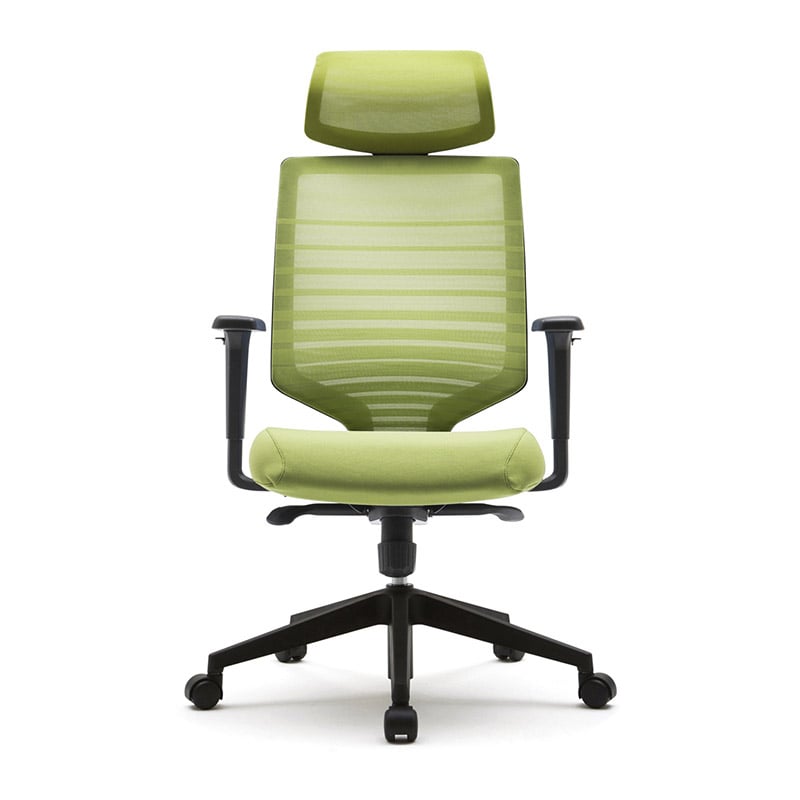 アール・エフ・ヤマカワ チェア T30 可動肘 ヘッドレスト付き グリーン FHTN302RF021 1台(ご注文単位1台)【直送品】