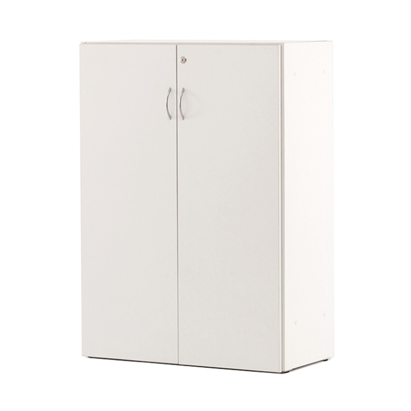 アール・エフ・ヤマカワ 可動棚ローシェルフ 共通扉付き　ホワイト RFLS-WJHFD 1台（ご注文単位1台）【直送品】