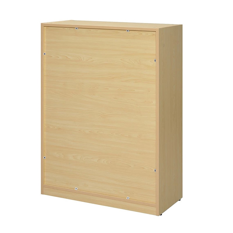 アール・エフ・ヤマカワ 可動棚ローシェルフ 共通扉付き ナチュラル RFLS-NJHFD 1台(ご注文単位1台)【直送品】