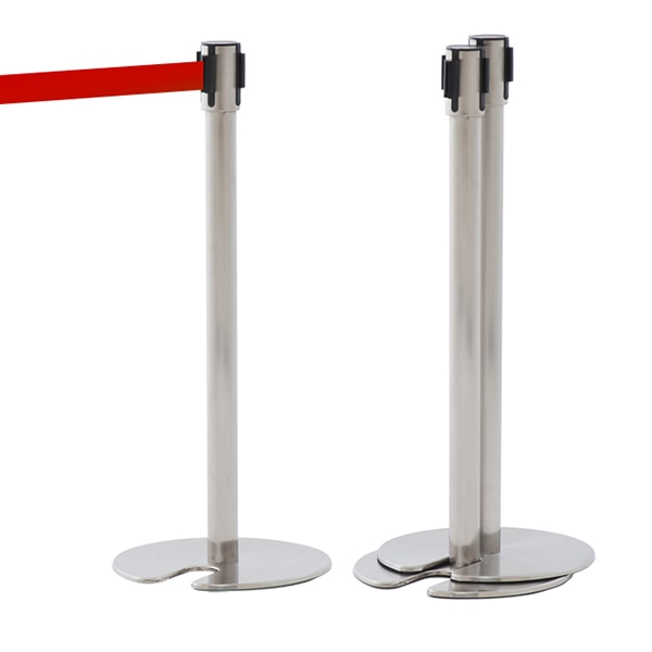 アール・エフ・ヤマカワ ポールパーティション Sタイプ2 レッド RFPP-RDST2 1台(ご注文単位1台)【直送品】