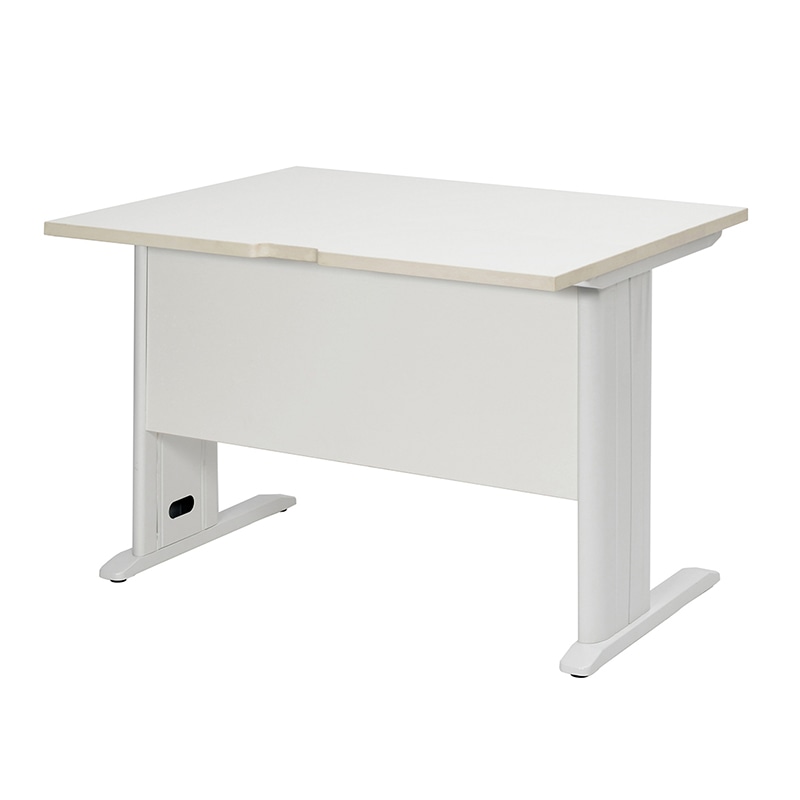 アール・エフ・ヤマカワ スチール脚デスク W1000×D700 ホワイト/ホワイト脚 RFSLD-1070WH-WL 1台(ご注文単位1台)【直送品】