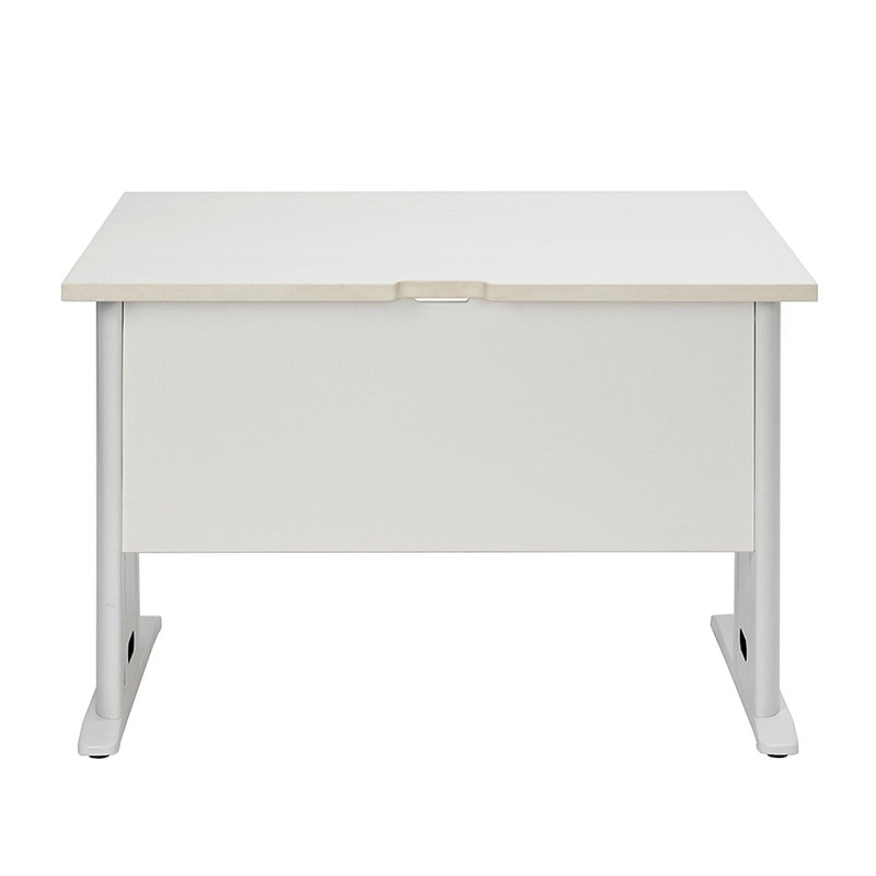 アール・エフ・ヤマカワ スチール脚デスク W1000×D700 ホワイト/ホワイト脚 RFSLD-1070WH-WL 1台(ご注文単位1台)【直送品】