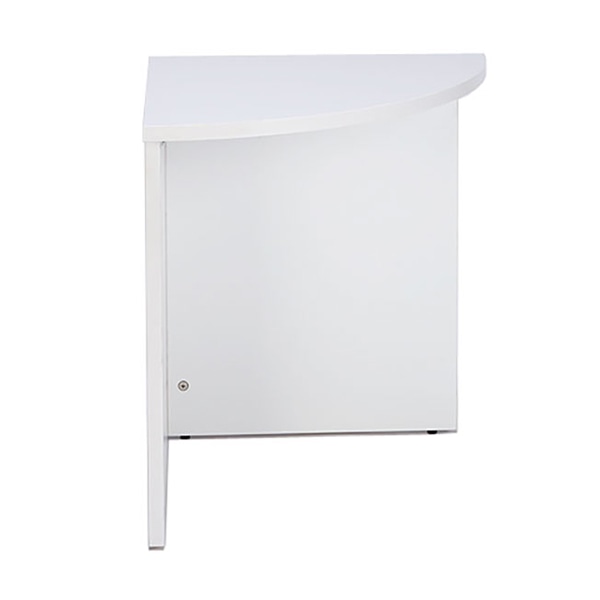 アール・エフ・ヤマカワ OAローカウンター コーナー ホワイト RFPC-104W 1台(ご注文単位1台)【直送品】