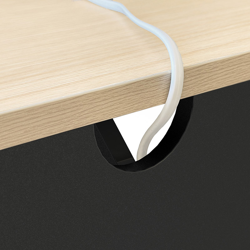 アール・エフ・ヤマカワ マルチユースカウンター W1000×D800 ナチュラル×ブラック RFDBM-1080NB 1台(ご注文単位1台)【直送品】