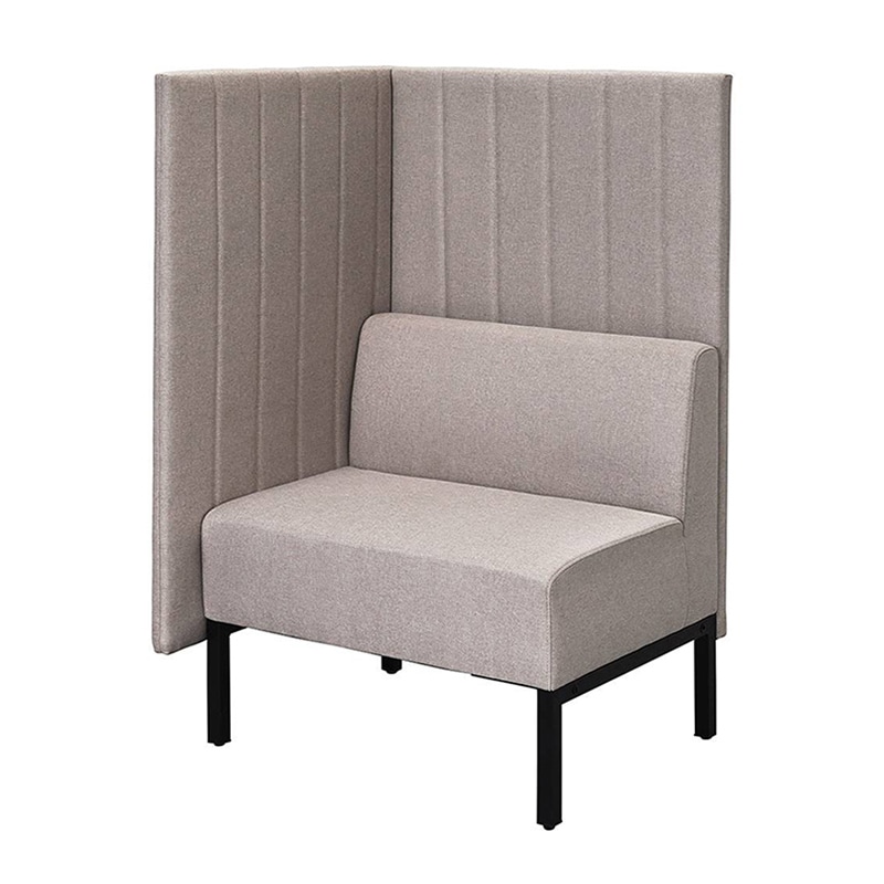 アール・エフ・ヤマカワ カッコ　ファブリックソファ　W760×H1230 片側パネル　ベージュ RFFBS-7612BEK 1台（ご注文単位1台）【直送品】