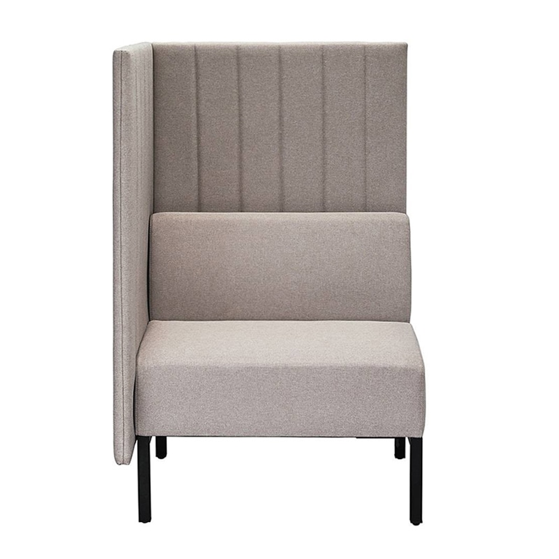 アール・エフ・ヤマカワ カッコ　ファブリックソファ　W760×H1230 片側パネル　ベージュ RFFBS-7612BEK 1台（ご注文単位1台）【直送品】