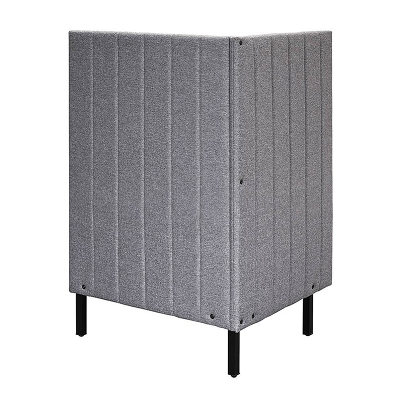 アール・エフ・ヤマカワ カッコ ファブリックソファ W760×H1230 片側パネル ライトグレー RFFBS-7612LGK 1台(ご注文単位1台)【直送品】