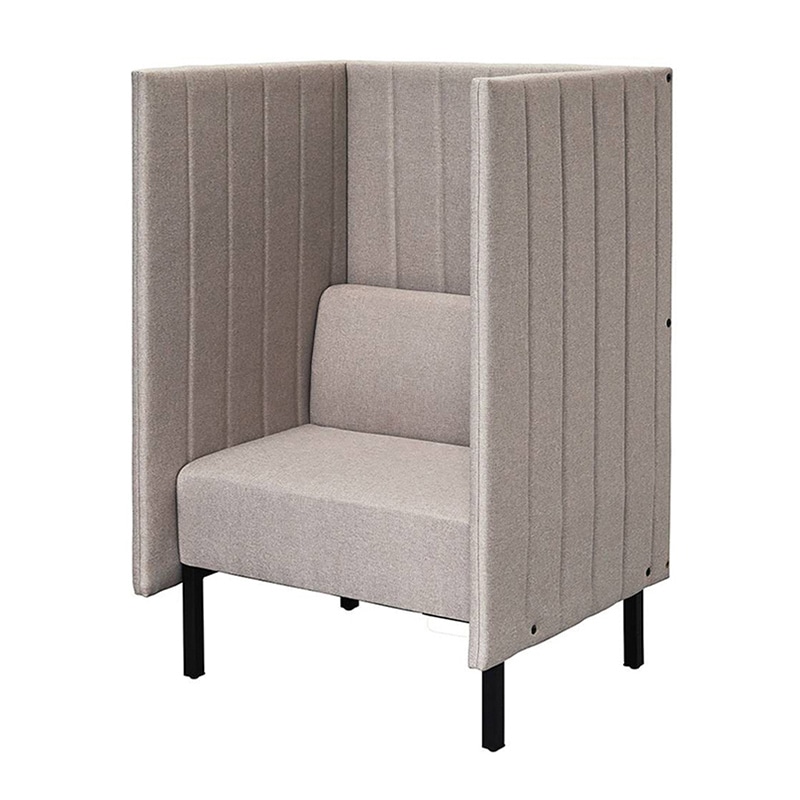 アール・エフ・ヤマカワ カッコ　ファブリックソファ　W800×H1230 両側パネル　ベージュ RFFBS-8012BER 1台（ご注文単位1台）【直送品】