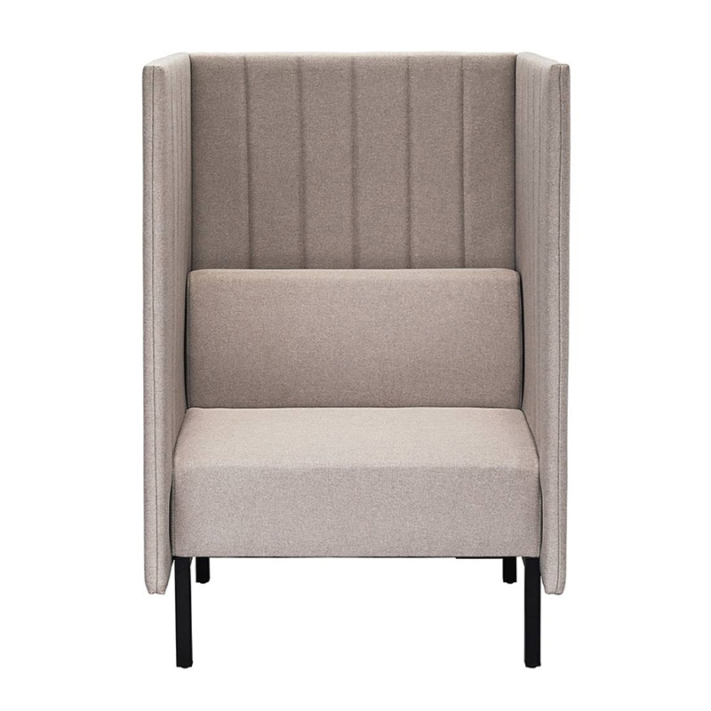 アール・エフ・ヤマカワ カッコ　ファブリックソファ　W800×H1230 両側パネル　ベージュ RFFBS-8012BER 1台（ご注文単位1台）【直送品】