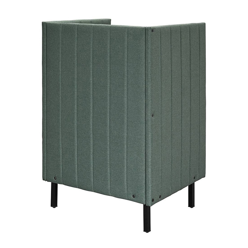 アール・エフ・ヤマカワ カッコ ファブリックソファ W800×H1230 両側パネル グリーン RFFBS-8012GNR 1台(ご注文単位1台)【直送品】