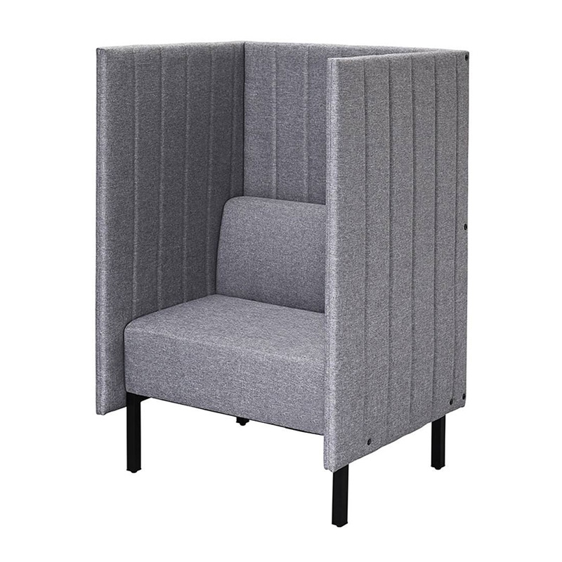 アール・エフ・ヤマカワ カッコ　ファブリックソファ　W800×H1230 両側パネル　ライトグレー RFFBS-8012LGR 1台（ご注文単位1台）【直送品】