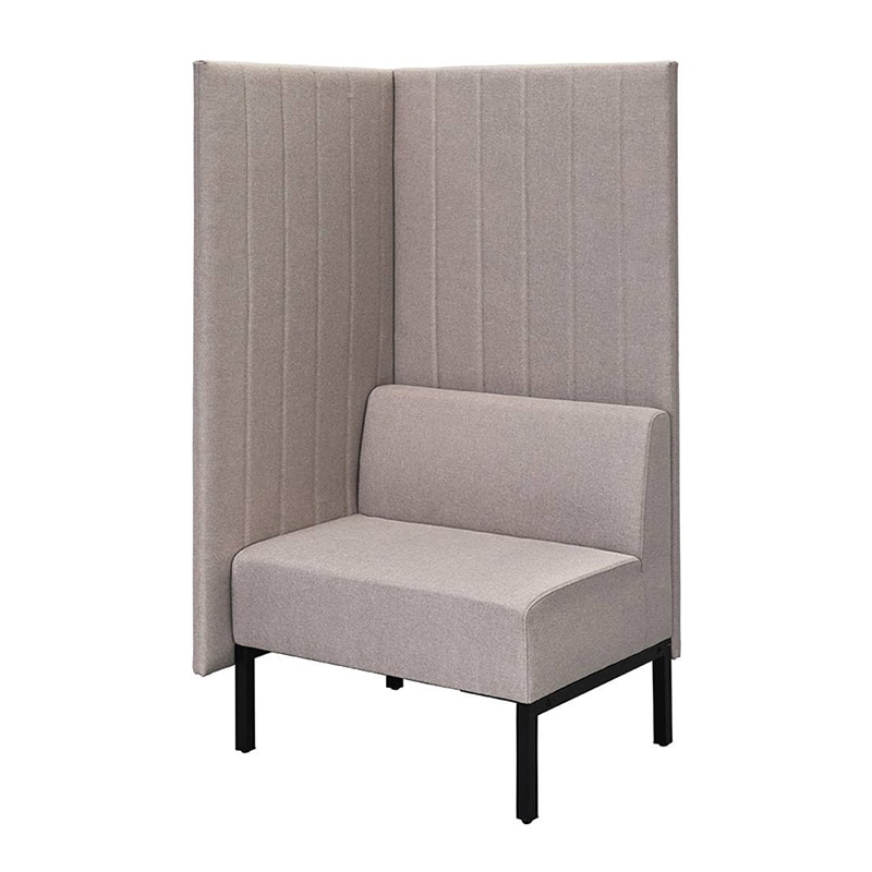 アール・エフ・ヤマカワ カッコ　ファブリックソファ　W760×H1500 片側パネル　ベージュ RFFBS-7615BEK 1台（ご注文単位1台）【直送品】