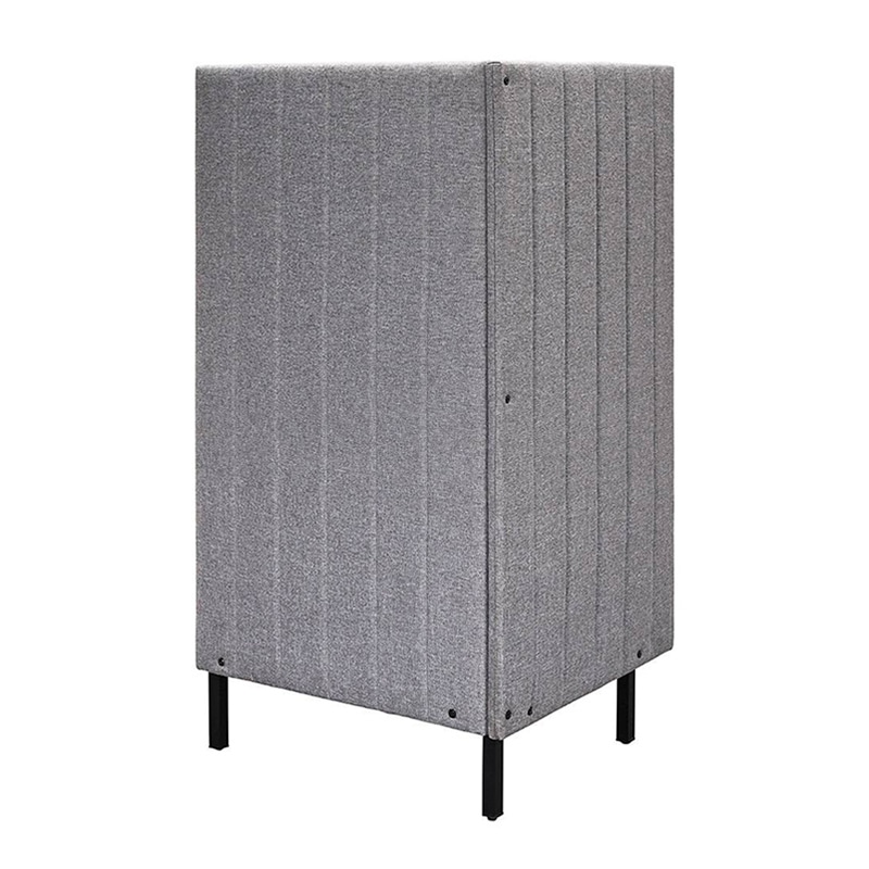 アール・エフ・ヤマカワ カッコ ファブリックソファ W760×H1500 片側パネル ライトグレー RFFBS-7615LGK 1台(ご注文単位1台)【直送品】