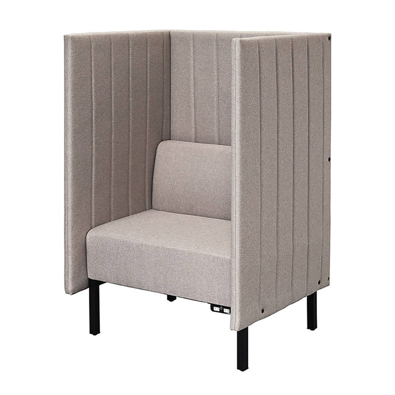 アール・エフ・ヤマカワ カッコ　ファブリックソファ　W800×H1230 両側パネル　コンセント付　ベージュ RFFBS-8012BER-NC 1台（ご注文単位1台）【直送品】