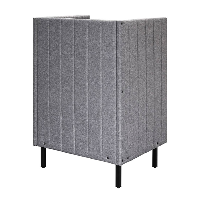 アール・エフ・ヤマカワ カッコ ファブリックソファ W800×H1230 両側パネル コンセント付 ライトグレー RFFBS-8012LGR-NC 1台(ご注文単位1台)【直送品】