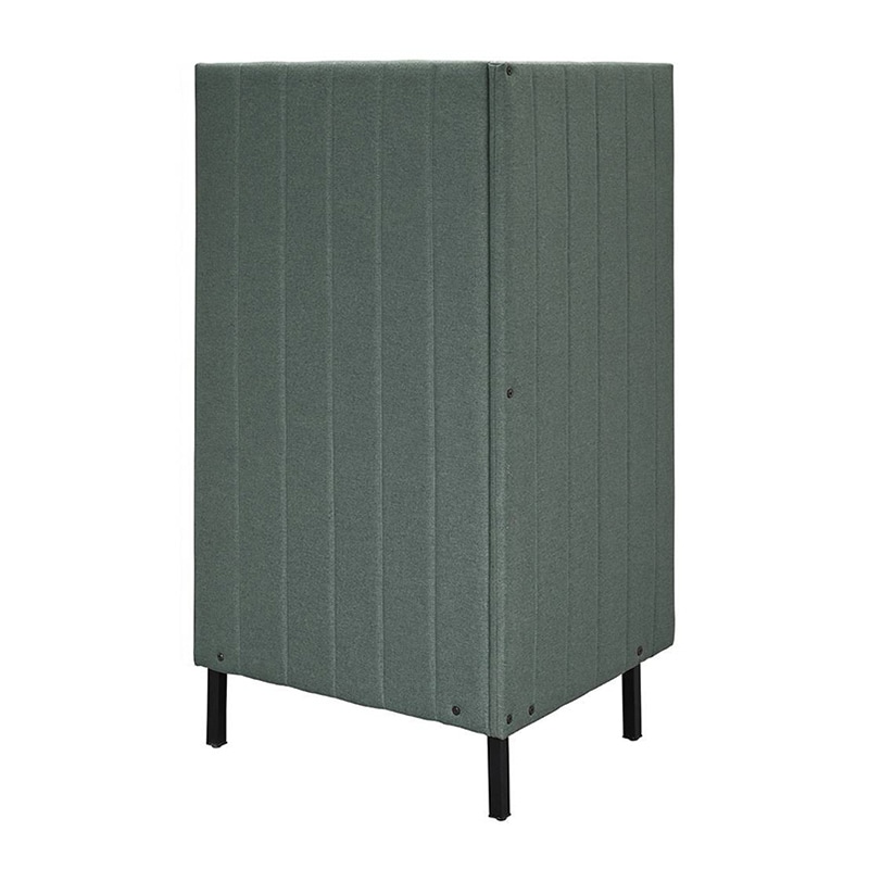 アール・エフ・ヤマカワ カッコ ファブリックソファ W760×H1500 片側パネル コンセント付 グリーン RFFBS-7615GNK-NC 1台(ご注文単位1台)【直送品】