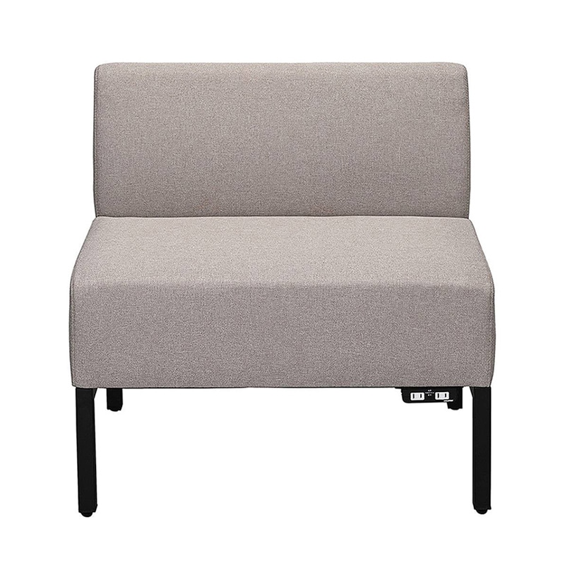 アール・エフ・ヤマカワ カッコ ファブリックソファ W720 コンセント付 ベージュ RFFBS-72BE-NC 1台(ご注文単位1台)【直送品】