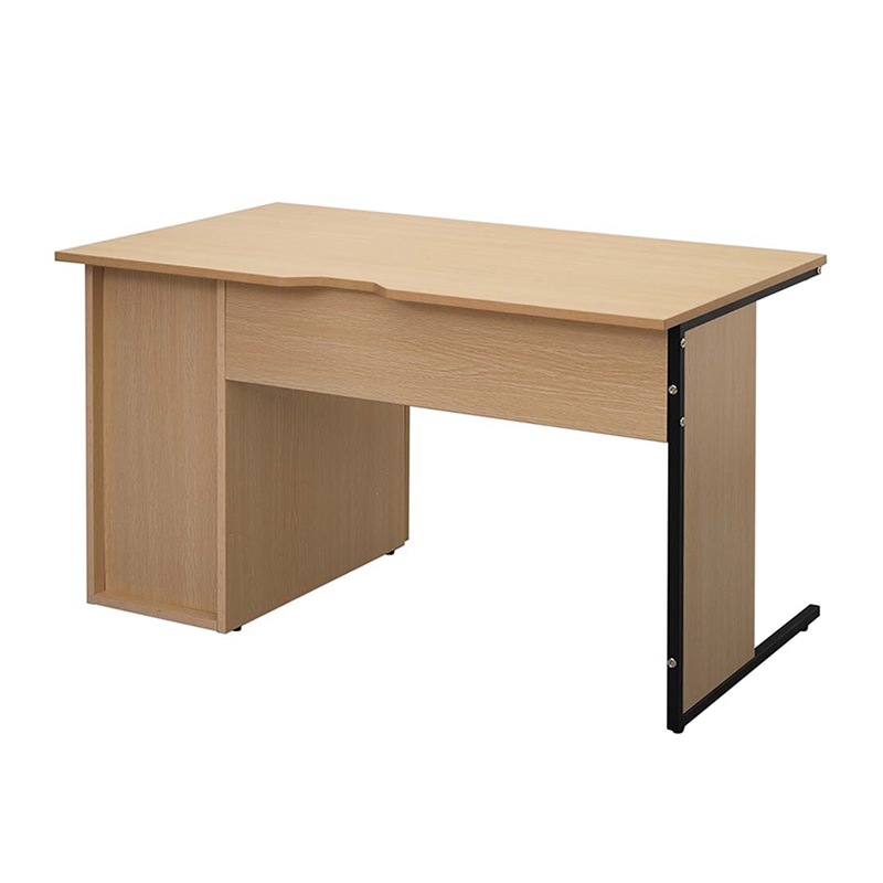 アール・エフ・ヤマカワ ワークデスク2　片袖　W1200×D700 ナチュラル2 GZWC2-1270NA2 1台（ご注文単位1台）【直送品】