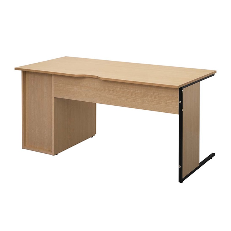 アール・エフ・ヤマカワ ワークデスク2　片袖　W1400×D700 ナチュラル2 GZWC2-1470NA2 1台（ご注文単位1台）【直送品】