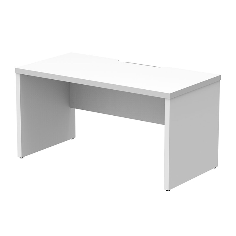 アール・エフ・ヤマカワ ソリード　フリーアドレス用ハーフデスク 1400×700　ホワイト×ホワイト脚 RFTFH-1470WH-WL 1台（ご注文単位1台）【直送品】