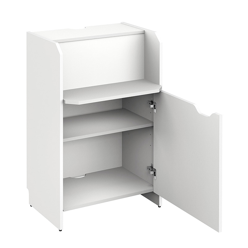 アール・エフ・ヤマカワ 無人受付カウンター ホワイト RFRCB-6047WH 1台（ご注文単位1台）【直送品】