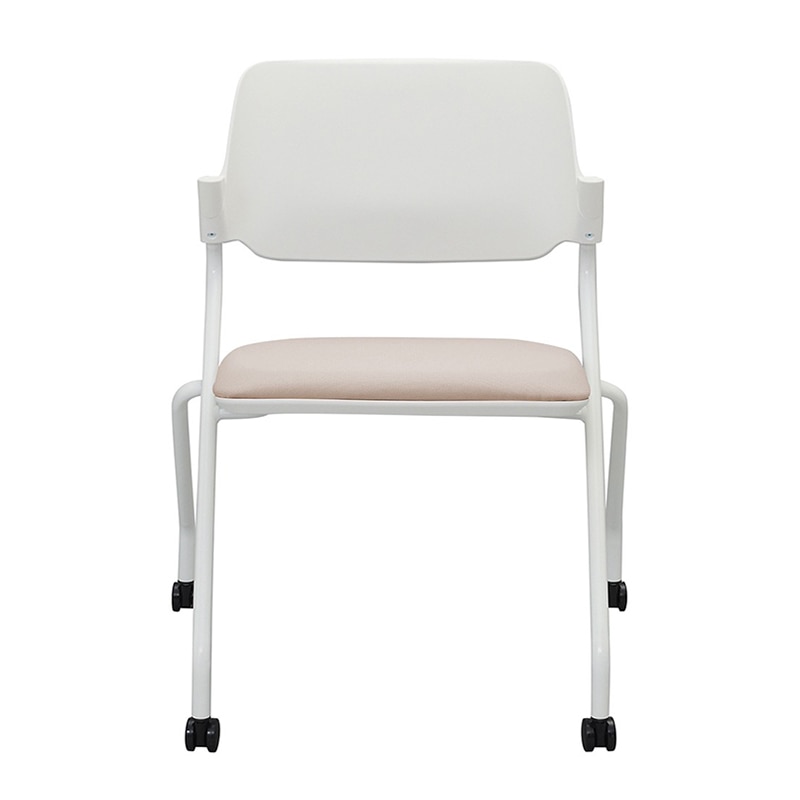アール・エフ・ヤマカワ SYネスティングチェア ファブリック 肘無し ラテベージュ RFC-SYFLB 1台(ご注文単位1台)【直送品】