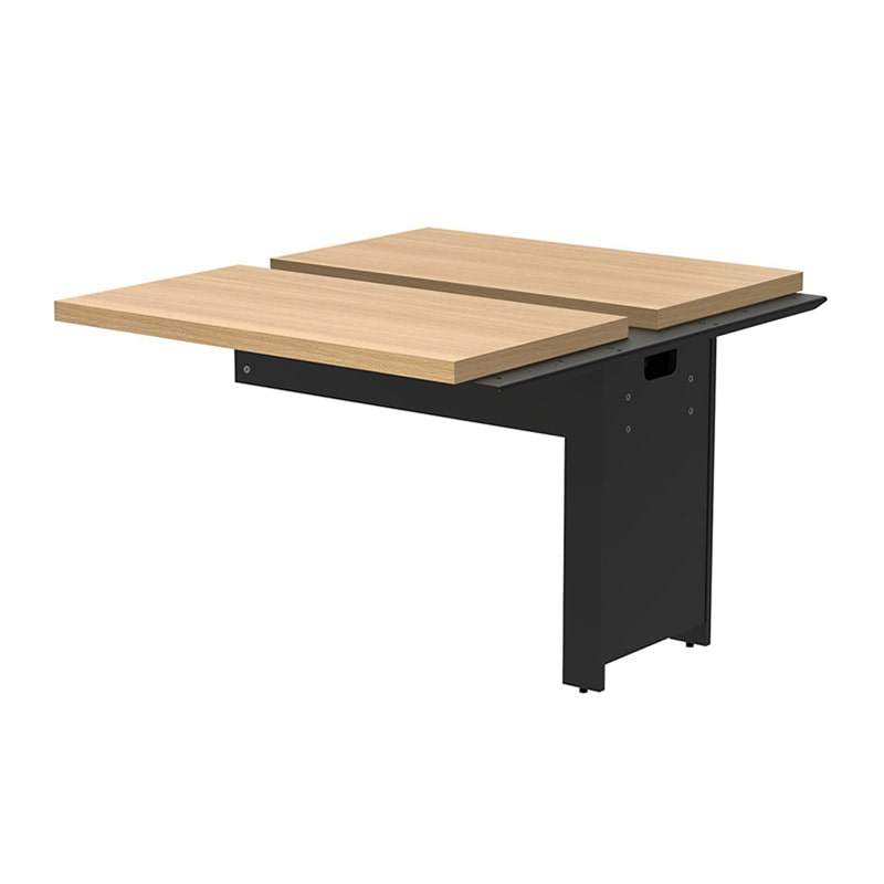 アール・エフ・ヤマカワ ソリード　フリーアドレス用デスク2　増連 1000×1200　オーク×ブラック脚 RFTFT2-1012ADOA-BL 1台（ご注文単位1台）【直送品】