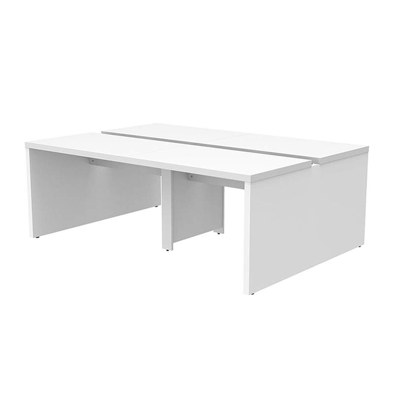 アール・エフ・ヤマカワ ソリード　フリーアドレス用デスク2　W2000 ホワイト×ホワイト脚 RFTFT2-2014WH-WL 1台（ご注文単位1台）【直送品】