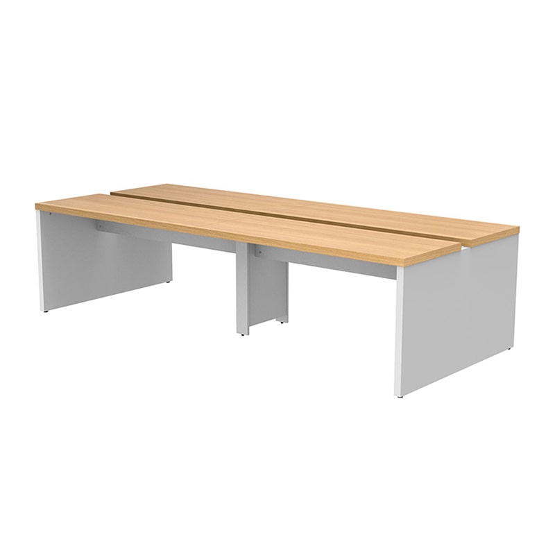 アール・エフ・ヤマカワ ソリード　フリーアドレス用デスク2　W2800 オーク×ホワイト脚 RFTFT2-2812OA-WL 1台（ご注文単位1台）【直送品】