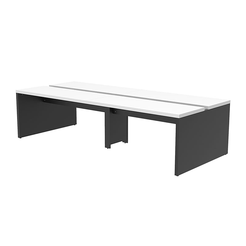 アール・エフ・ヤマカワ ソリード　フリーアドレス用デスク2　W2800 ホワイト×ブラック脚 RFTFT2-2812WH-BL 1台（ご注文単位1台）【直送品】