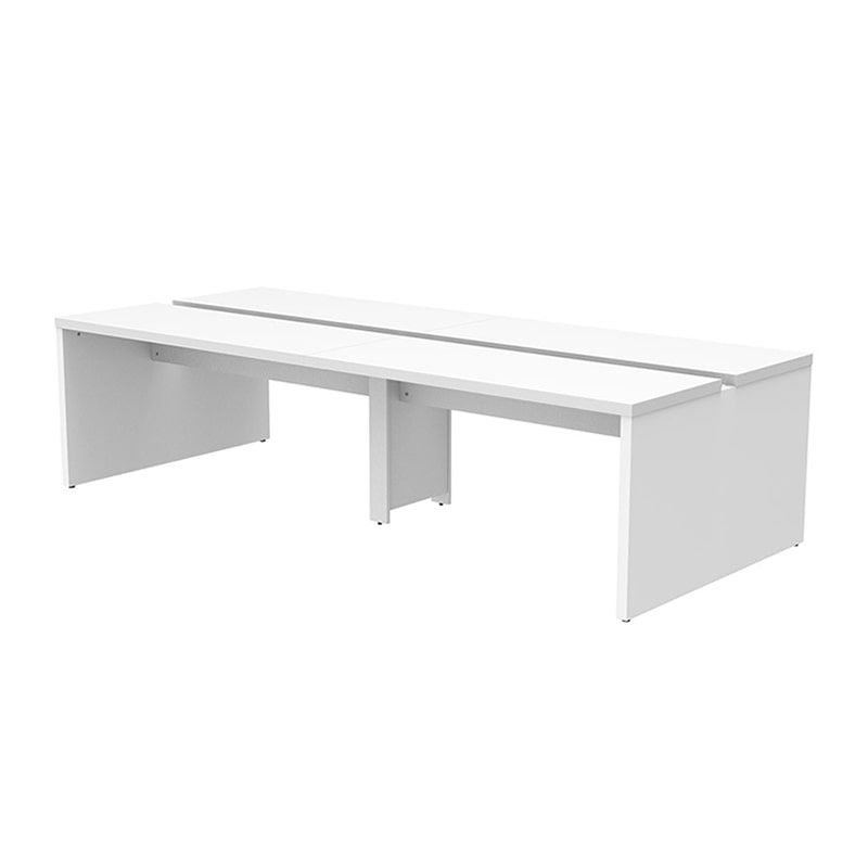 アール・エフ・ヤマカワ ソリード フリーアドレス用デスク2 W2800 ホワイト×ホワイト脚 RFTFT2-2812WH-WL 1台(ご注文単位1台)【直送品】