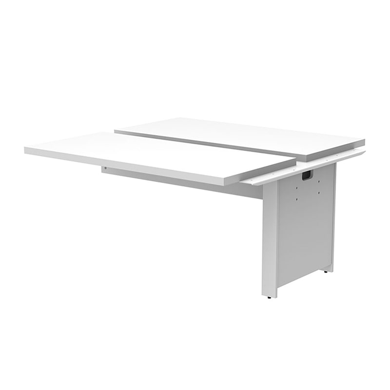 >アール・エフ・ヤマカワ ソリード フリーアドレス用デスク2 増連 1400×1400 ホワイト×ホワイト脚 RFTFT2-1414ADWH-WL 1台(ご注文単位1台)【直送品】